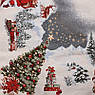 Скатертина новорічна з гобелена з тефлоновим просоченням "Різдвяний сюрприз" Villa Grazia 140х350 см, фото 8