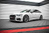 Пороги Audi A6 C8 S-line / S6 C8 тюнінг елерон обвіс, фото 3