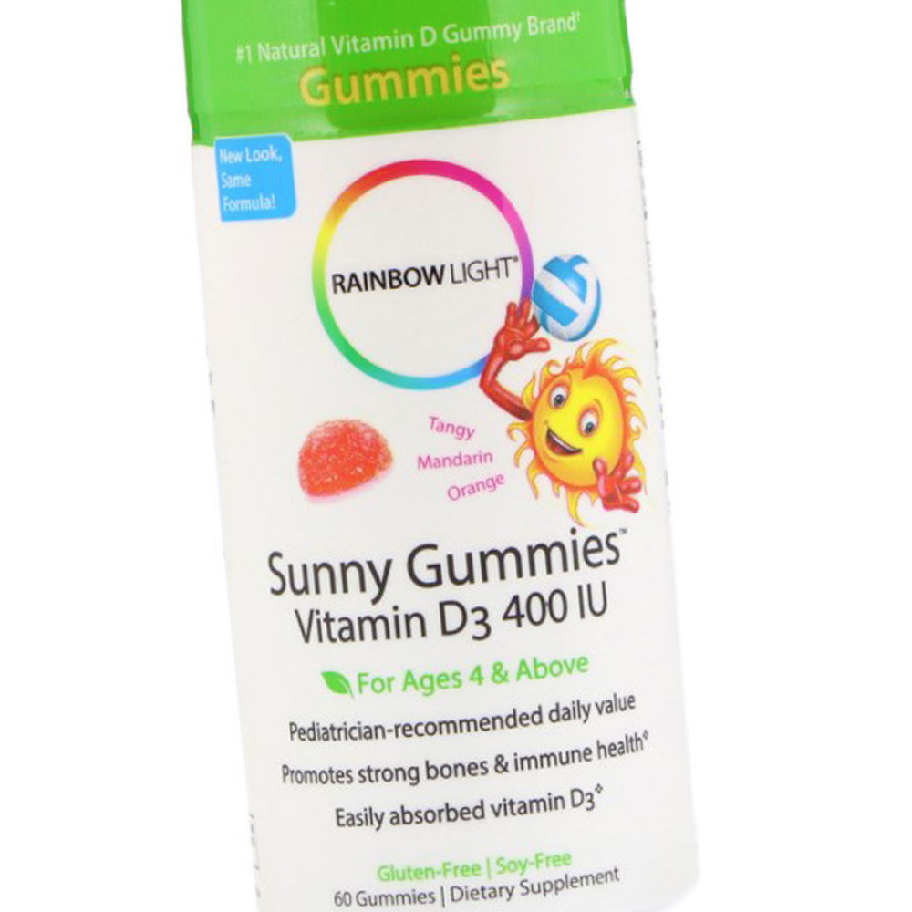 Вітамін Д3 для дітей Rainbow Light Sunny Gummies Vitamin D3 400 IU 60 жувальних цукерок