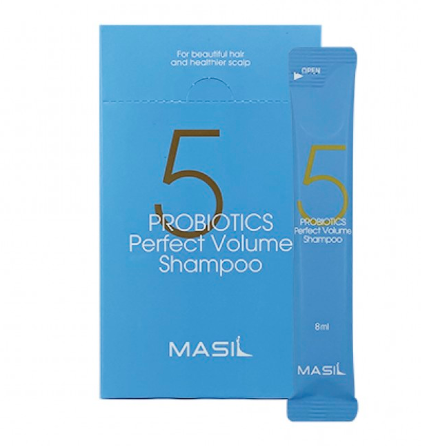 Шампунь для объема волос с пробиотиками Masil 5 Probiotics Perfect Volume Shampoo Stick Pouch 8 ml - фото 1 - id-p1482388922