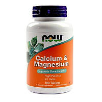 Кальцій магній Now Foods Calcium Magnesium 500/250мг 100 таблеток