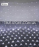 Гірлянда сітка 160 LED 2 м*1,5 м, Білий колір, фото 3