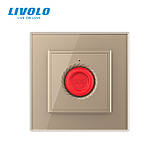 Розумна кнопка тривоги Livolo золото (VL-C7FYMA-2AP), фото 3