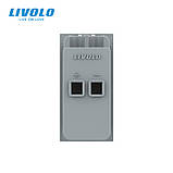 Механізм розетка Hi-Fi аудіо Livolo золото (VL-FCSD-1APS01), фото 5