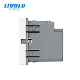 Механізм розетка USB type C з блоком живлення 45W Livolo білий (VL-FCUC-2WP), фото 2