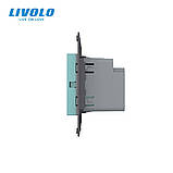 Механізм сенсорний вимикач Sense 2 сенсора Livolo зелений (782000218), фото 3