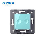 Механізм сенсорний вимикач Sense 2 сенсора Livolo зелений (782000218), фото 2