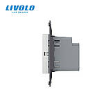 Механізм сенсорний радіокерований вимикач Sense 1 сенсор Livolo сірий (782100115), фото 3