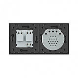 Розумний сенсорний ZigBee вимикач 1 сенсор 1 розетка Livolo сірий скло (VL-C701Z/C7C1EU-15), фото 5