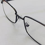 +0.75 Готовые мужские очки для зрения в черной металлической оправе, фото 6