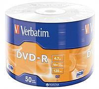 Диск DVD-R Verbatim 4.7GB 120min 16x bulk 50шт.