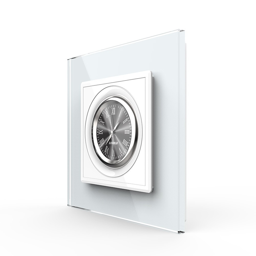 Годинник механічний Livolo білий скло (VL-C7FCCL-2WP), фото 1