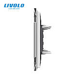 Годинник механічний Livolo білий скло (VL-C7FCCL-2WP), фото 3