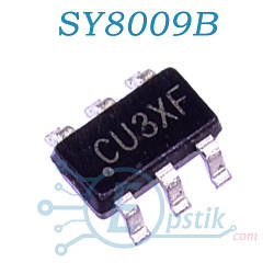 SY8009B, (CU3XF), DC-DC понижувальний перетворювач, 2A, 1MHz, SOT23-6