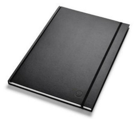 Блокнот Volkswagen Logo Notebook A4, Black, артикул 000087216N041