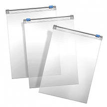 Пакети для зберігання і заморожування продуктів зі слайдером 1.6 л набір 25 шт 286х279 мм, фото 2