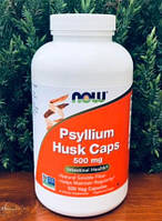 Клетчатка подорожника псиллиум Now Foods Psyllium Husk Caps 500 mg 500 капсул