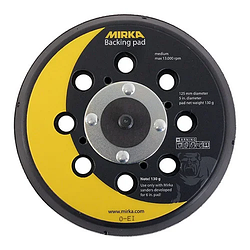 Шліфувальна підошва середня жорсткість 125мм 5/16 "на липучці 130 гр 28 отв Mirka 8292502511