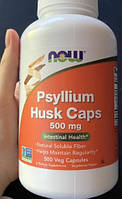 Лушпиння насіння подорожника NOW Psyllium Husk Caps 500 mg 500 веган капсул Псиллиум