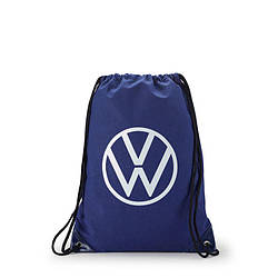 Спортивна сумка-мішок Volkswagen Logo Gym Bag, Dark Blue, артикул 000087318K