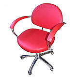 Перукарське крісло з підлокітниками на гідравліці МОНІКА, фото 2