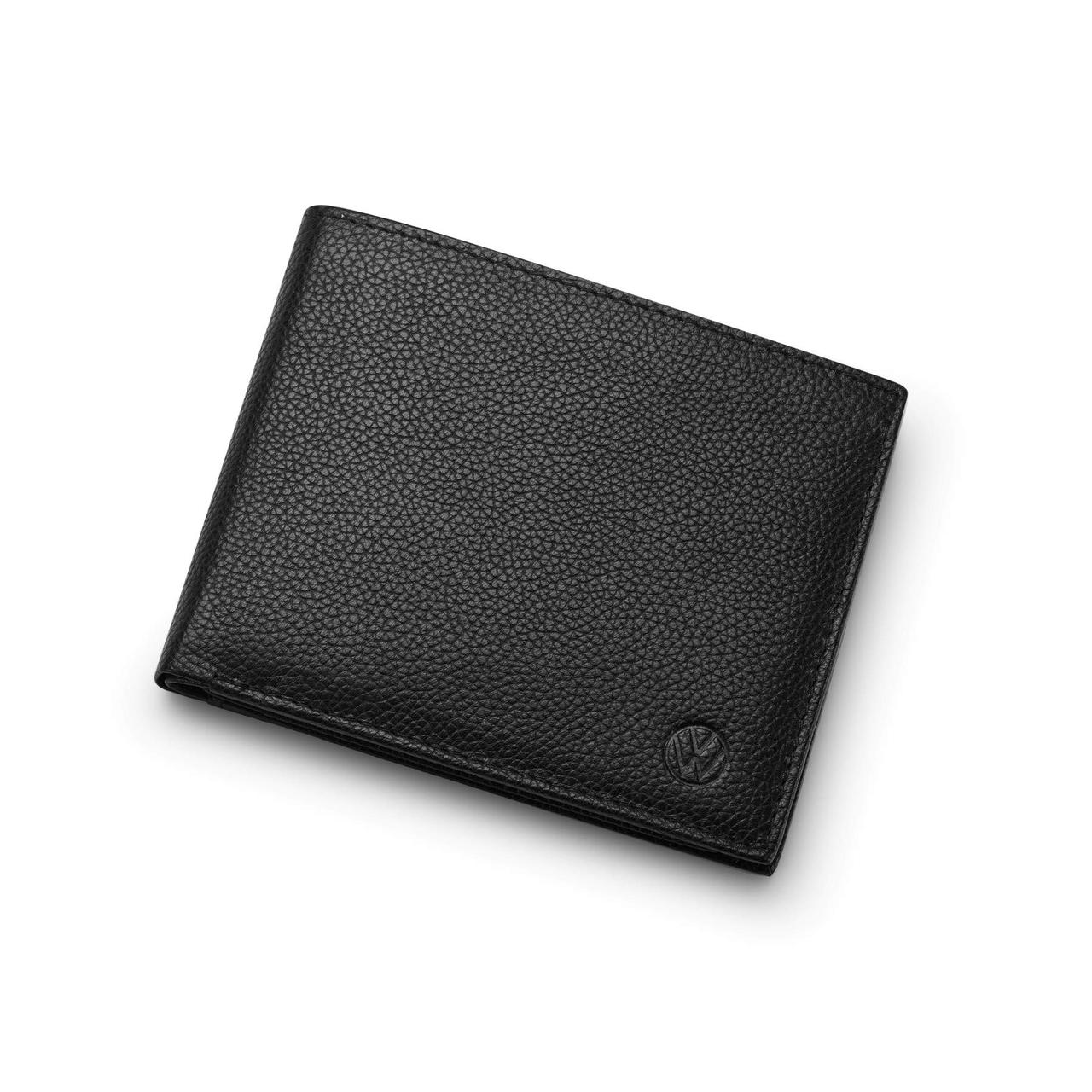 Шкіряний гаманець унісекс Volkswagen Unisex Leather Wallet, Black NM, артикул 000087400L041