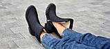 Дутіки жіночі зимові теплі стильні чорні чоботи Дутики женские зимние теплые стильные черные сапоги (Код: Л1965), фото 3