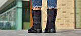 Дутіки жіночі зимові теплі стильні чорні чоботи Дутики женские зимние теплые стильные черные сапоги (Код: Л1965), фото 7