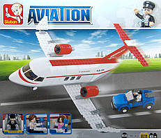 Конструктор Sluban 0365 "Бізнес Джет", 275 деталей, 4 фігурки