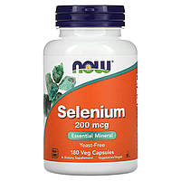 Селен "Selenium" Now Foods, 200 мкг, 180 капсул
