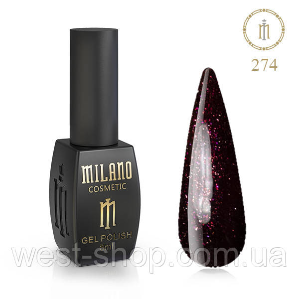 Гель-лак Milano 8 мл, № 274