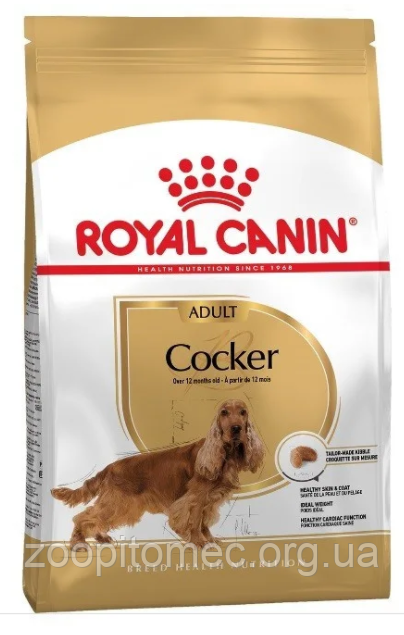 Корм Royal Canin (Роял Канін) COCKER ADULT для собак породи кокер-спанієль, 3 кг, фото 1