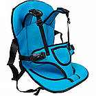 Безкаркасне дитяче автокрісло Multi Function Car Cushion, Синій / Крісло автомобільне, фото 2