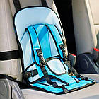 Безкаркасне дитяче автокрісло Multi Function Car Cushion, Синій / Крісло автомобільне, фото 4