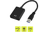 Перехідник USB на HDMI адаптер для під'єднання HDMI на USB 3.0, фото 3
