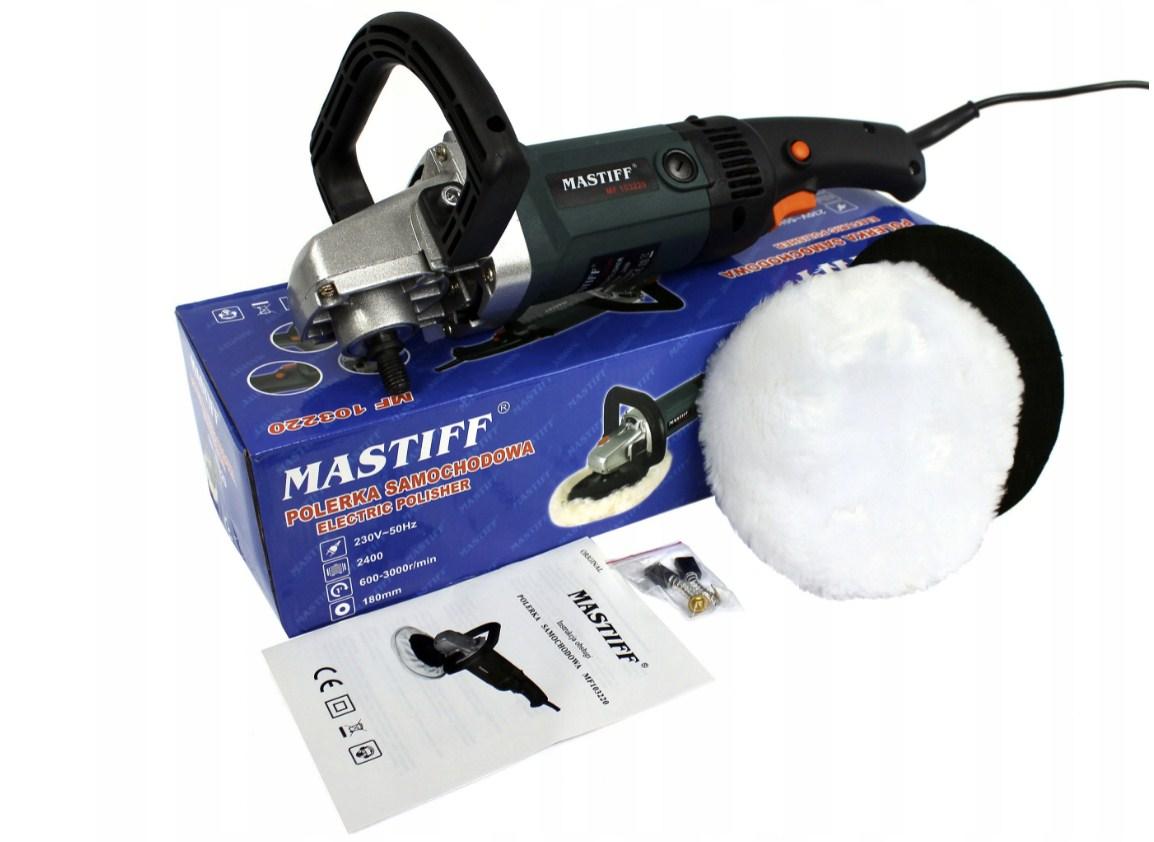 Полірувальна машина MASTIFF 2400 w + НАБІР ГУБОК + ПАСТА