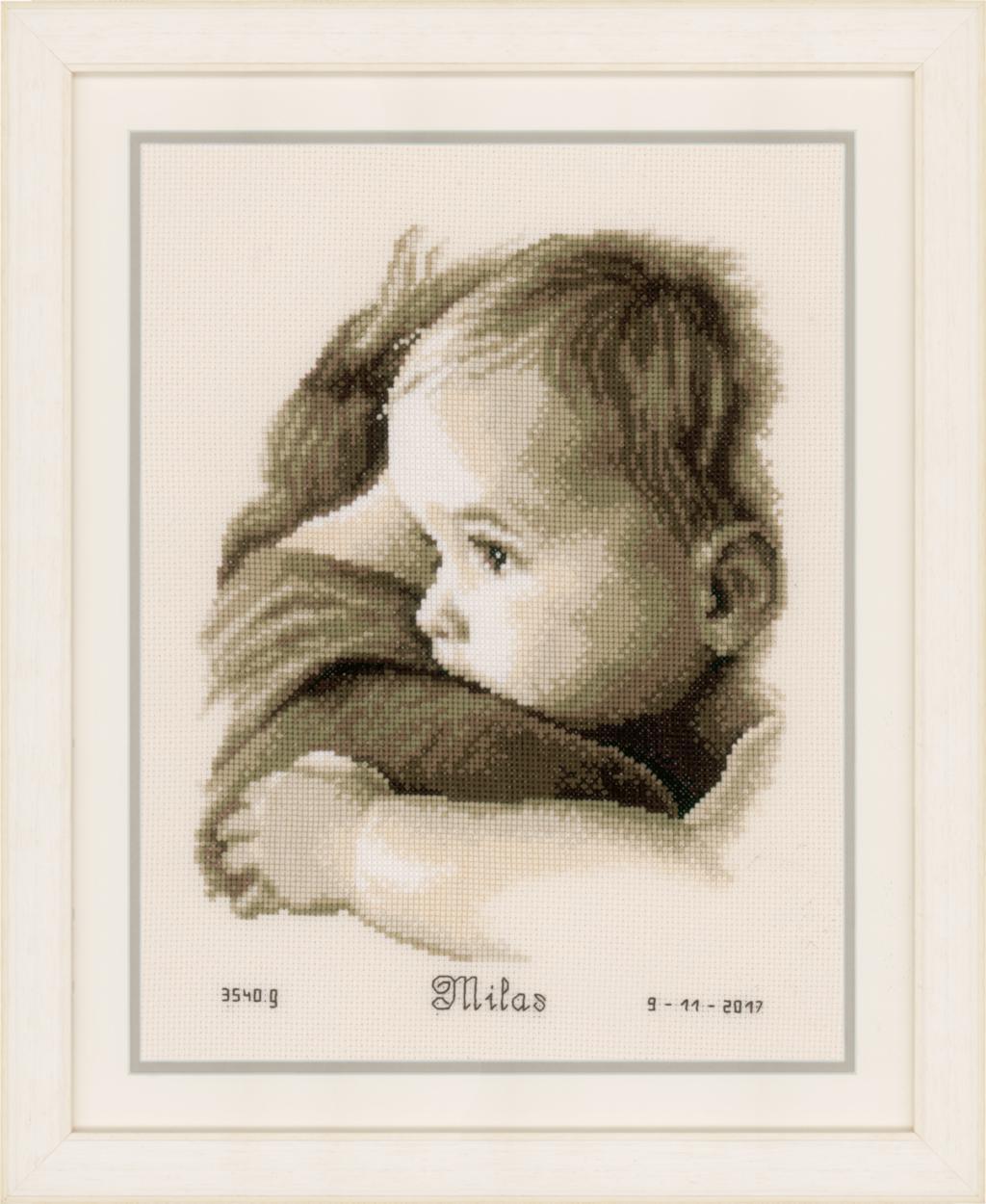 Набір для вишивання хрестиком Vervaco Baby Hug "Оійти дитину"