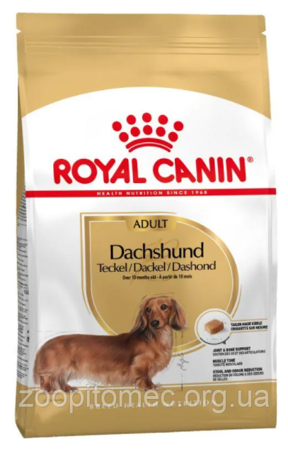Сухий корм Royal Canin (Роял Канін) DACHSHUND ADULT для собак породи такса, 1,5 кг