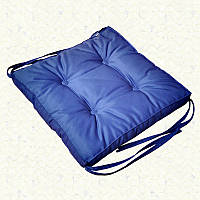 Подушка для Стула с завязками 40х40 см - Синий