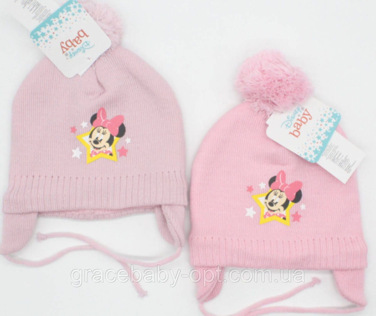 Шапки для дівчат оптом, Disney, 48-50 см, № MIN-A-HAT-327