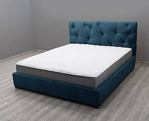 М'яка двоспальне ліжко 160*200 см "Луна" від Шик Галичина (різні розміри і колір оббивки)