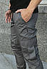 Штани котонові чоловічі Intruder "Baza" штани сірі осінні | весняні | літні, фото 2
