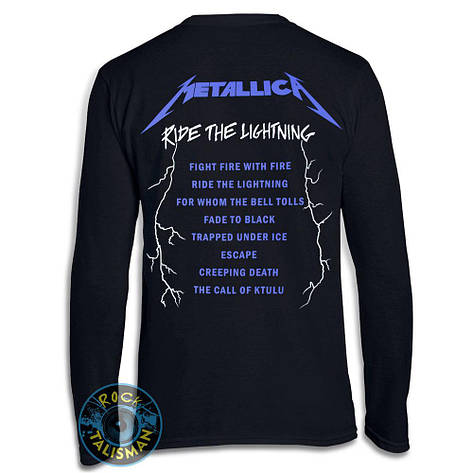 Футболка довгий рукав METALLICA Ride The Lightning, фото 3