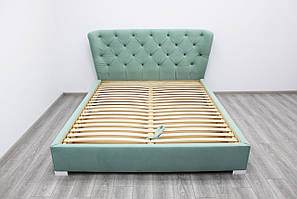 М'яка двоспальне Ліжко 160*200 см "Ірис" від Шик Галичина (різні розміри і варіанти оббивки)