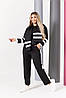 Спортивний костюм жіночий БАТАЛ прогулянковий з шарфиком, фото 9