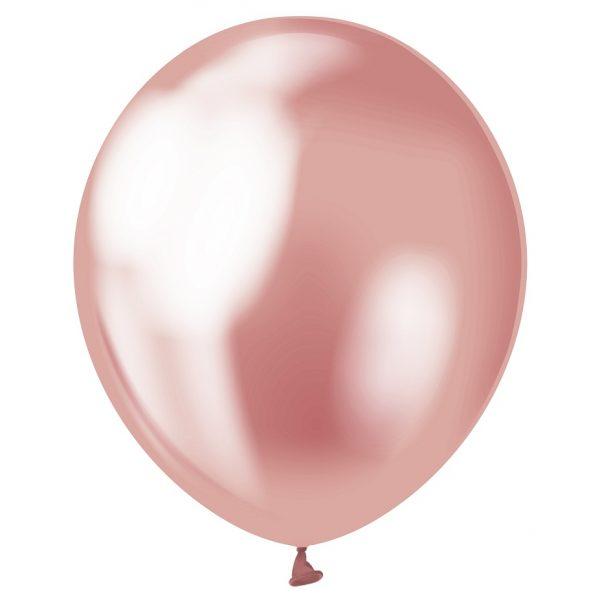 Латексна кулька хром рожевий 12"/30см Mirror Pink Kalisan