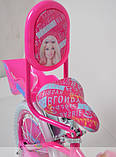 Велосипед Barbie Beauty 12" з ручкою, фото 6