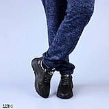 Кросівки шкіряні жіночі з тисненням чорні Осінні весняні Натуральна шкіра Розміри  37 38 40, фото 7