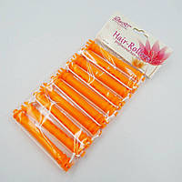 Бигуди - коклюшки для завивки волос оранжевые 10 х 90мм, 10 шт в упаковке "ДенІС professional"