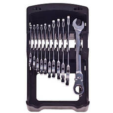 Набір трещоточных ключів з карданом 11шт ALLOID ПК-2081-11К